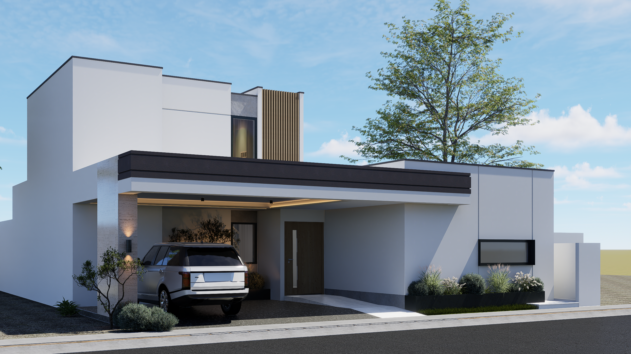 Proyecto Concordia — Fachada lateral — Olivarq