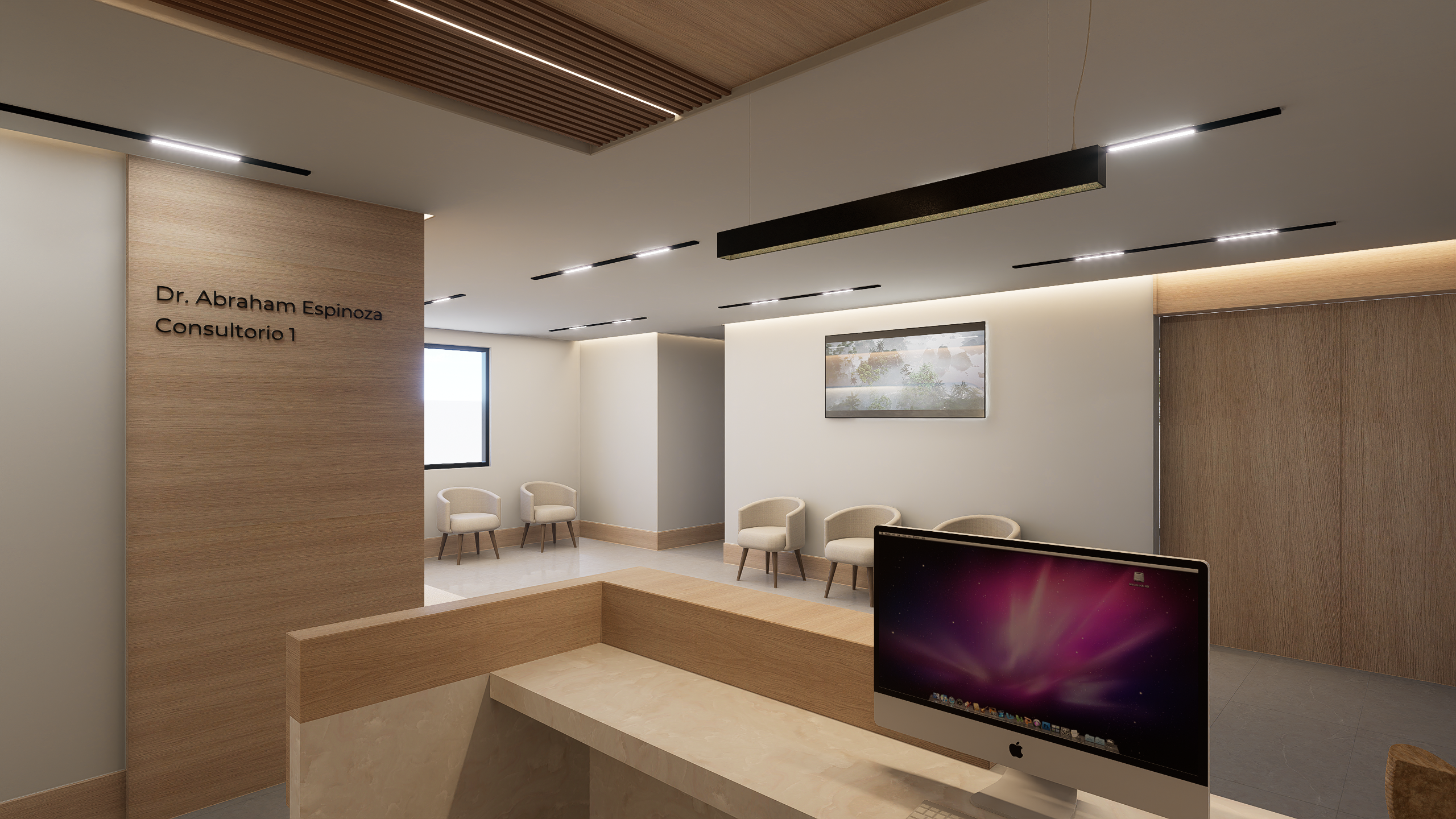 Comercial Clinica — Detalle interior — Olivarq