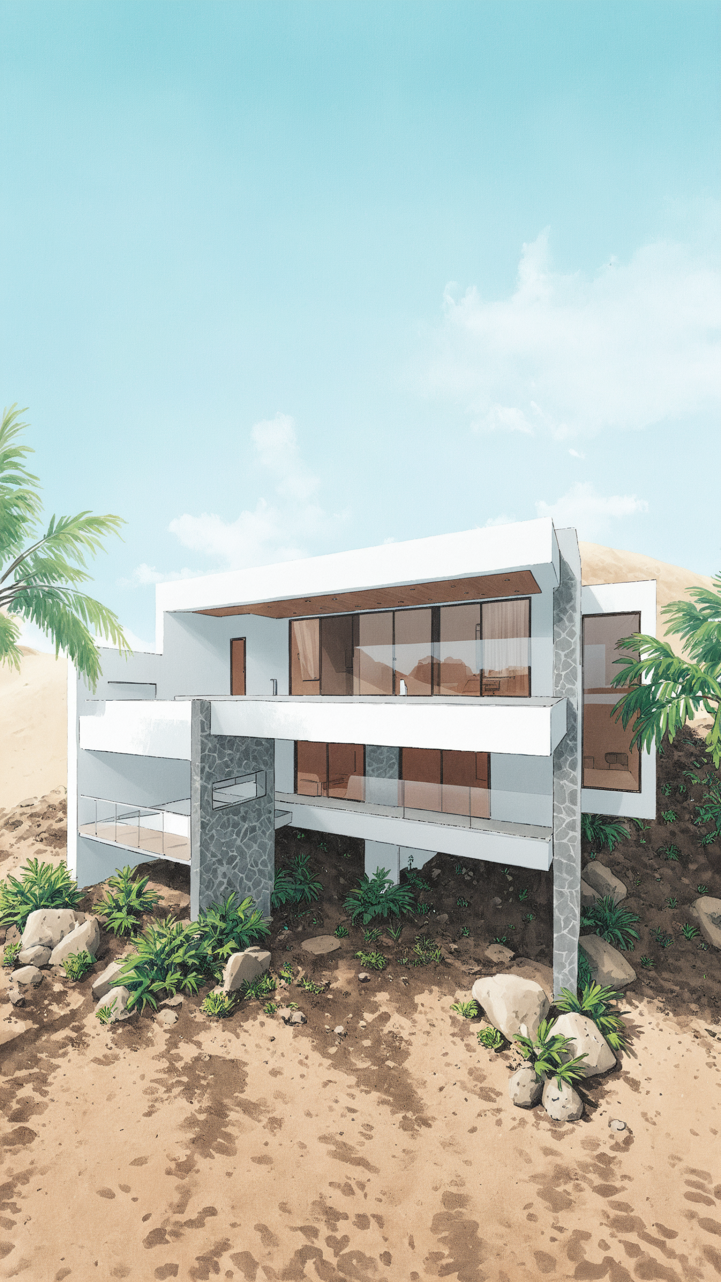 Residencial San Carlos — Vista arquitectónica — Olivarq